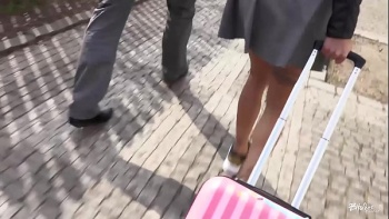 Потому что едет за границу на работу