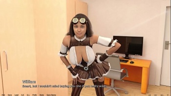 За окном стоит садовник